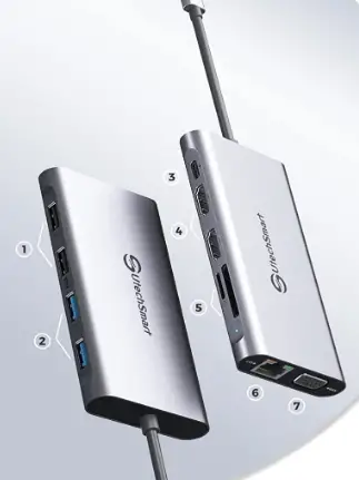 UtechSmart-UCN3270-USB-C-Laptop-Docking-Station-fig-1