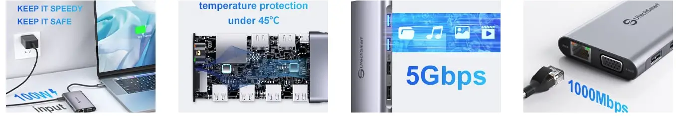 UtechSmart-UCN3270-USB-C-Laptop-Docking-Station-fig-2