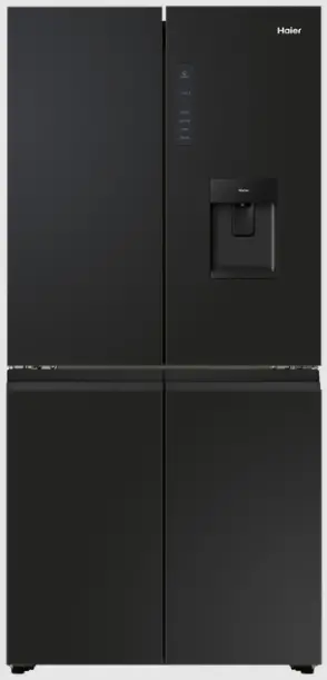 Haier HRF580YHC Quad Door Refrigerator Freezer, 83cm, 508L, Water