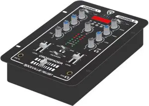 ROCKVILLE Compact 2 Channel DJ Mixer with Bluetooth RDJ3BT