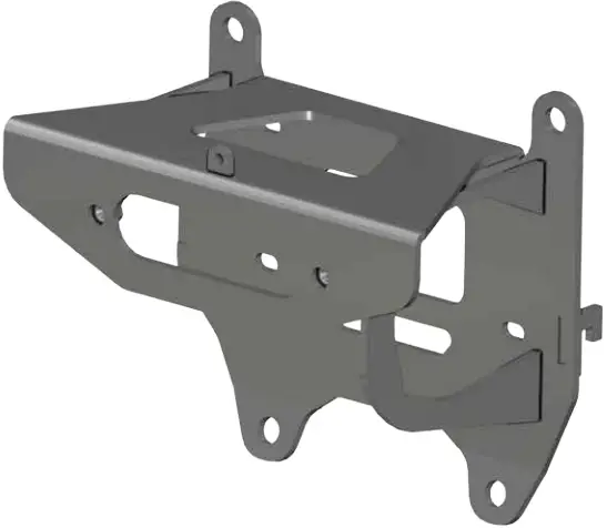 SUPERATV Polaris RZR Pro R Winch Mounting Plate A1