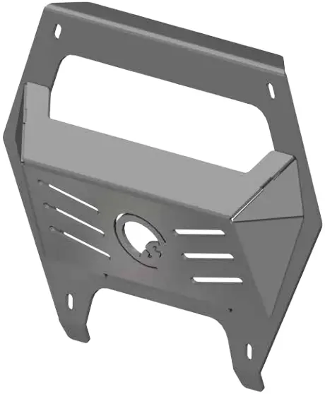 SUPERATV Polaris RZR Pro R Winch Mounting Plate A2