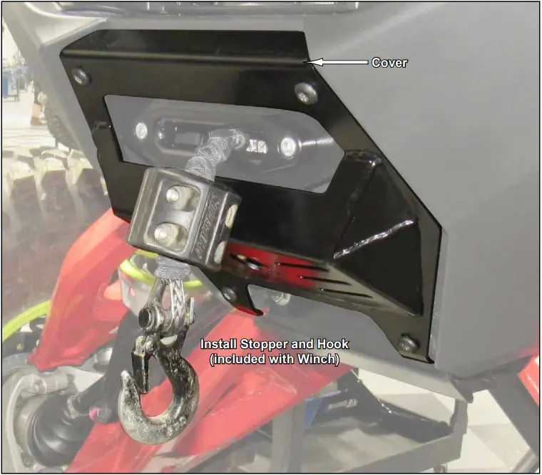 SUPERATV Polaris RZR Pro R Winch Mounting Plate B10