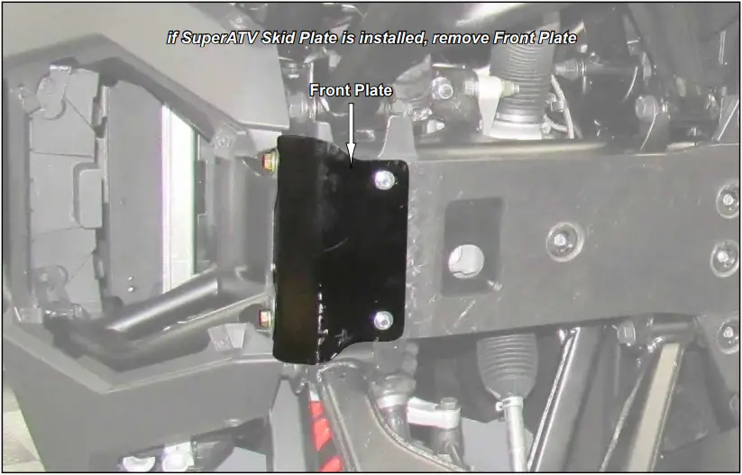 SUPERATV Polaris RZR Pro R Winch Mounting Plate B4