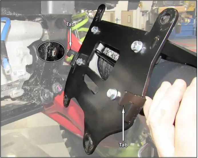 SUPERATV Polaris RZR Pro R Winch Mounting Plate B6