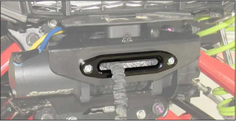 SUPERATV Polaris RZR Pro R Winch Mounting Plate B9