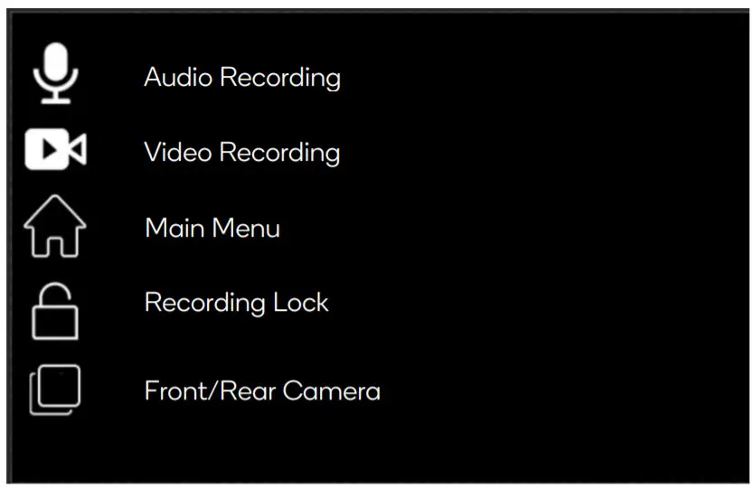 Kogan Rear View Mirror Dash Reverse Camera-Playback