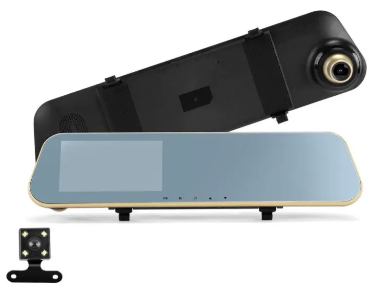 Kogan Rear View Mirror Dash Reverse Camera