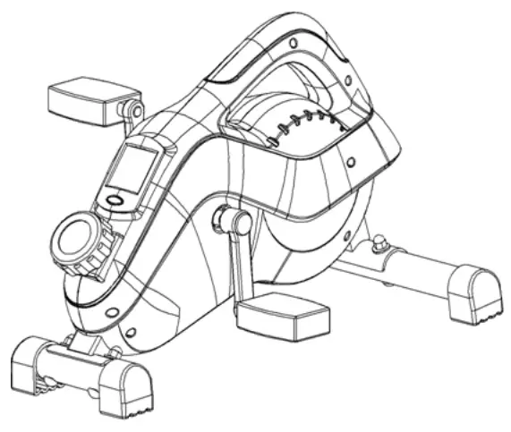 Kogan Magnetic Flywheel Mini Under Desk Pedal Bike Exerciser