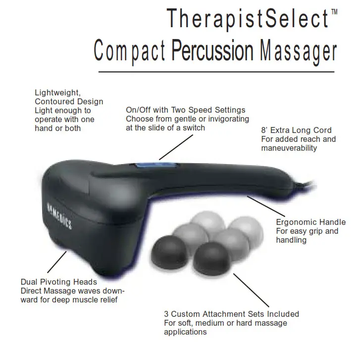 Therapist Select Compact Percussion Massager 1