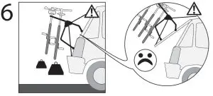 SARIS 1051 SENTINEL Trunk MOunt Bike Rack for 2 Bikes -FIGURE 12