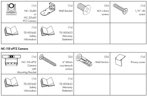 QSC Q-SYS NC Series Conference Camera - Box