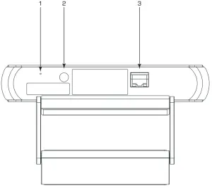 QSC Q-SYS NC Series Conference Camera -Connections and Controls Rear Panel