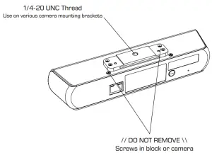 QSC Q-SYS NC Series Conference Camera - Mount the camera