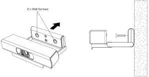 QSC Q-SYS NC Series Conference Camera - Mounting to a Wall