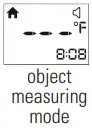 microlife NC200 Non Contact Forehead Thermometer - Measuring in object mode