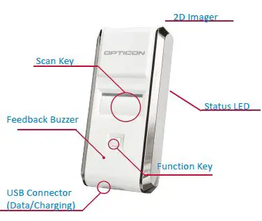 OPTICON OPN-3102i 2D Companion Barcode Scanner with Bluetooth fig4