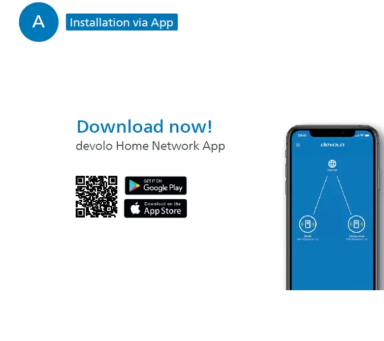 Installation via App