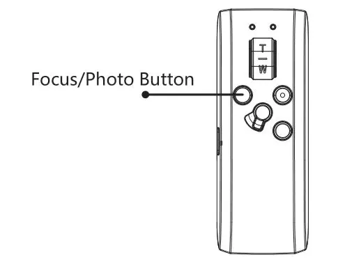 INKEE IRONBEE Wireless Remote Selfie Stick - Half press to focus, fully press to take photo.