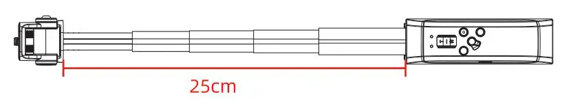 INKEE IRONBEE Wireless Remote Selfie Stick - The max. extension length of Selfie Stick is 25cm.