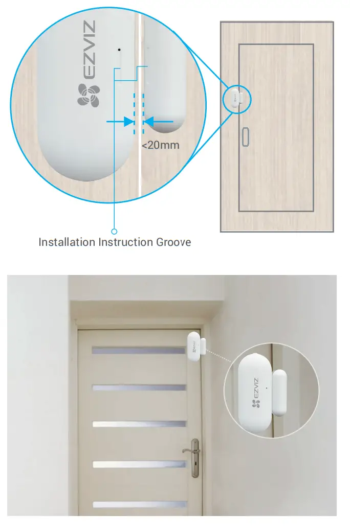 EZVIZ CST2C Open Close Sensor - Installation