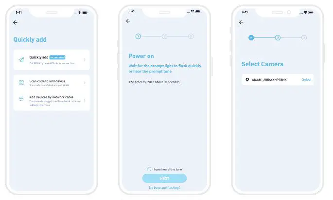 Scan Function On The Mobile iCam365 App- Power on