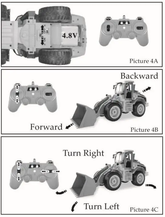 DOUBLE EAGLE E569-003 116 Rc Heavy Bulldozer Caterpillar 2.4G 10Ch Tractor User Manual - Operations