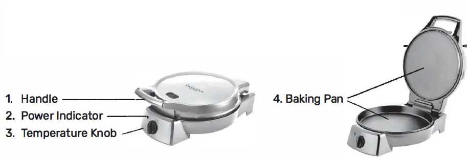 COLSTON 504-337 12-Inch Adjustable Temp Pizza & Quesadilla Maker fig2