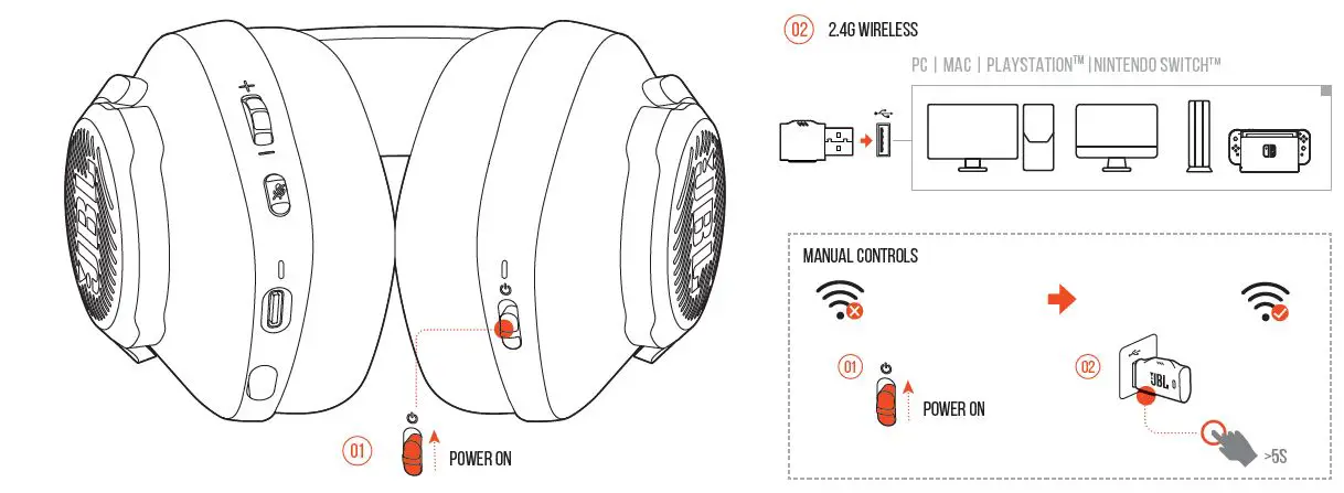 JBL Quantum 350 Wireless Headphone 03