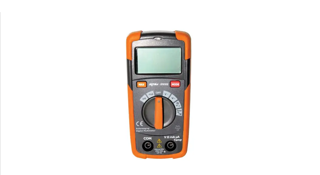 Sp Tools Sp62015 Digital Multimeter With Temperature Gauge User Manual