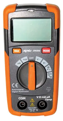 SP tools SP62015 Digital Multimeter with temperature Gauge