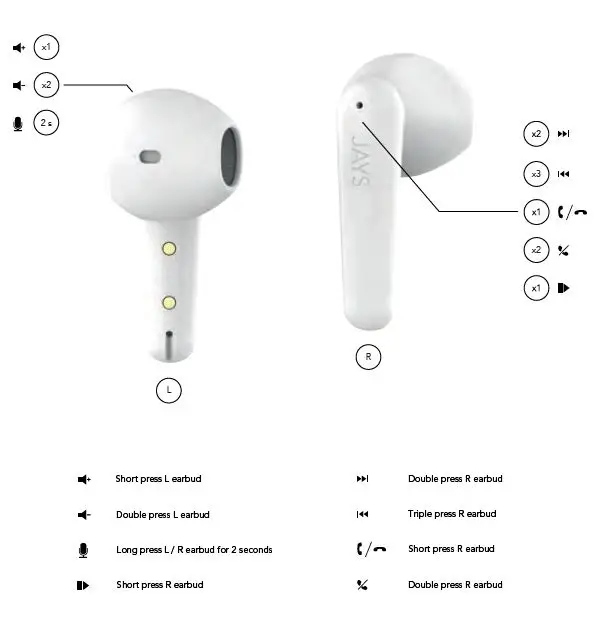 JAYS T6TW01 T-Six True Wireless FIG 1