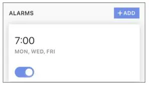 Citizen YF05 - Set the alarm time and tap the [SAVE]