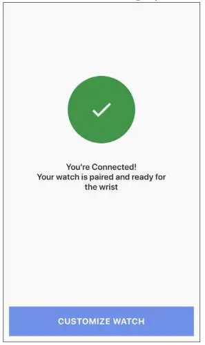 Citizen YF05 - When pairing finished successfully