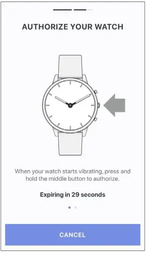 Citizen YF05 - Within the time limit, press and hold the right middle button