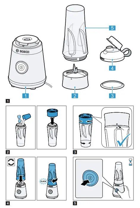 BOSCH MMB2111T Blender