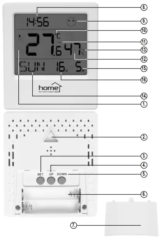 SOMOGYI ELECTRONIC HC 16 Thermo and Hygrometer - ELECTRONIC