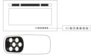 Oneinmil IF 1330TCL 30 Inches Electric Fireplace - Methods of Operation