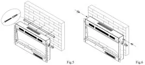 Oneinmil IF 1330TCL 30 Inches Electric Fireplace - RECESSED TO WALL INSTALLATION 9
