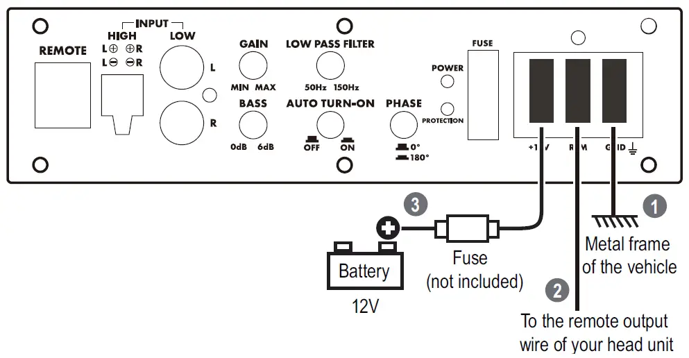 Planet Audio P8AW 8 Inch 203mm Low Profile Amplified Sunwoofer 6