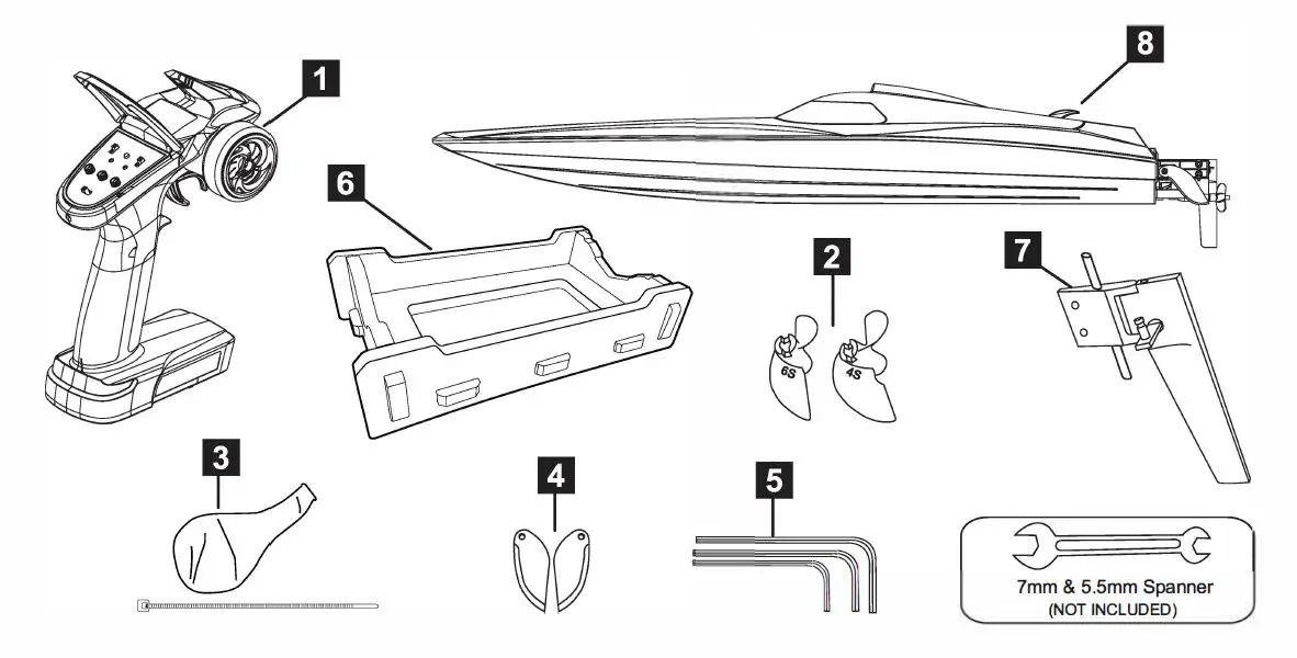 NCEPTION HydroPro Brushless Powered Deep VEE Racing Boat fig1