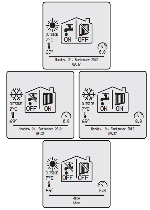 BIASI 1027720040 Multiparva Cond H 115 Wall Mounted Condensing Gas Boiler - Display 1