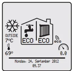 BIASI 1027720040 Multiparva Cond H 115 Wall Mounted Condensing Gas Boiler - Display 2