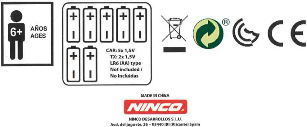 NINCO Racers NH93173 Overlander 1 14 2WD RC Electric Truck Car- Symbol