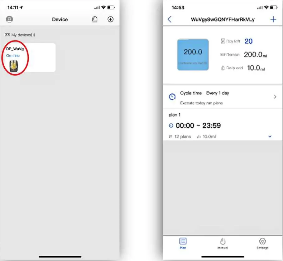 Programming the Dosing Pump