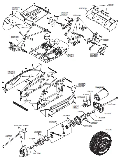 HORIZON-Losi-Tenacity DB Pro 4WD Desert-Bugg- Brushless-RTR-FIG-3