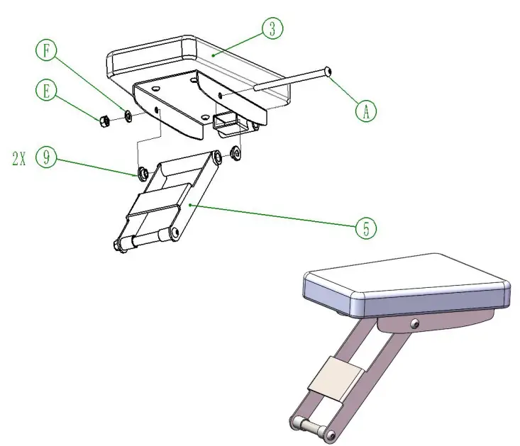 FORCE USA FBENCH F Series Bench - parts 1
