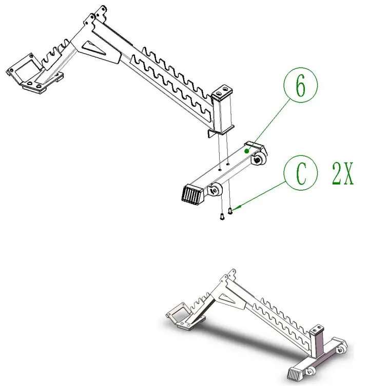 FORCE USA FBENCH F Series Bench - parts 5