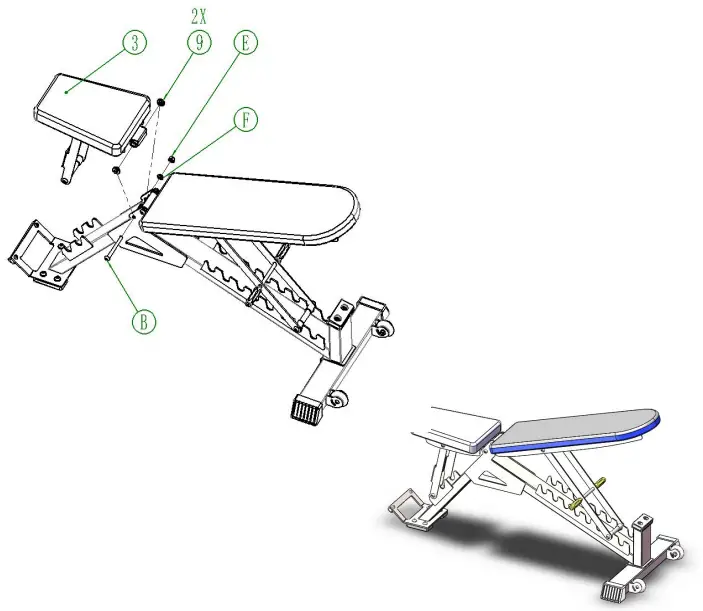 FORCE USA FBENCH F Series Bench - parts