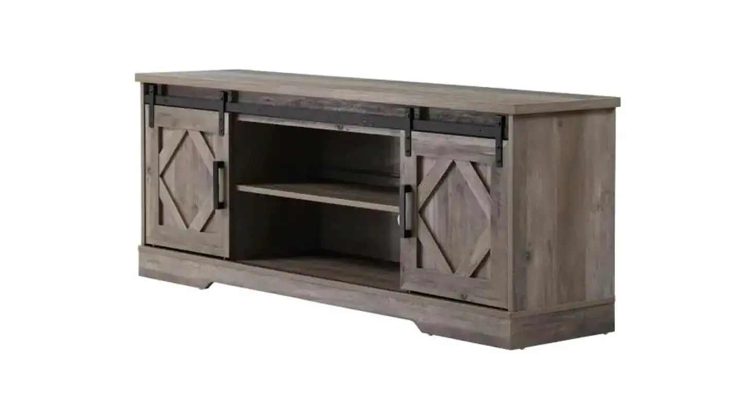 Wampat Mts31502 Sliding Barn Door Tv Stand For 70 Inch Flat Screen User Guide